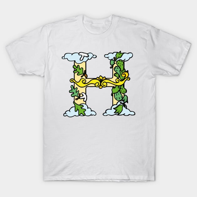 Crazy Monogram H - Monograms - T-Shirt | TeePublic